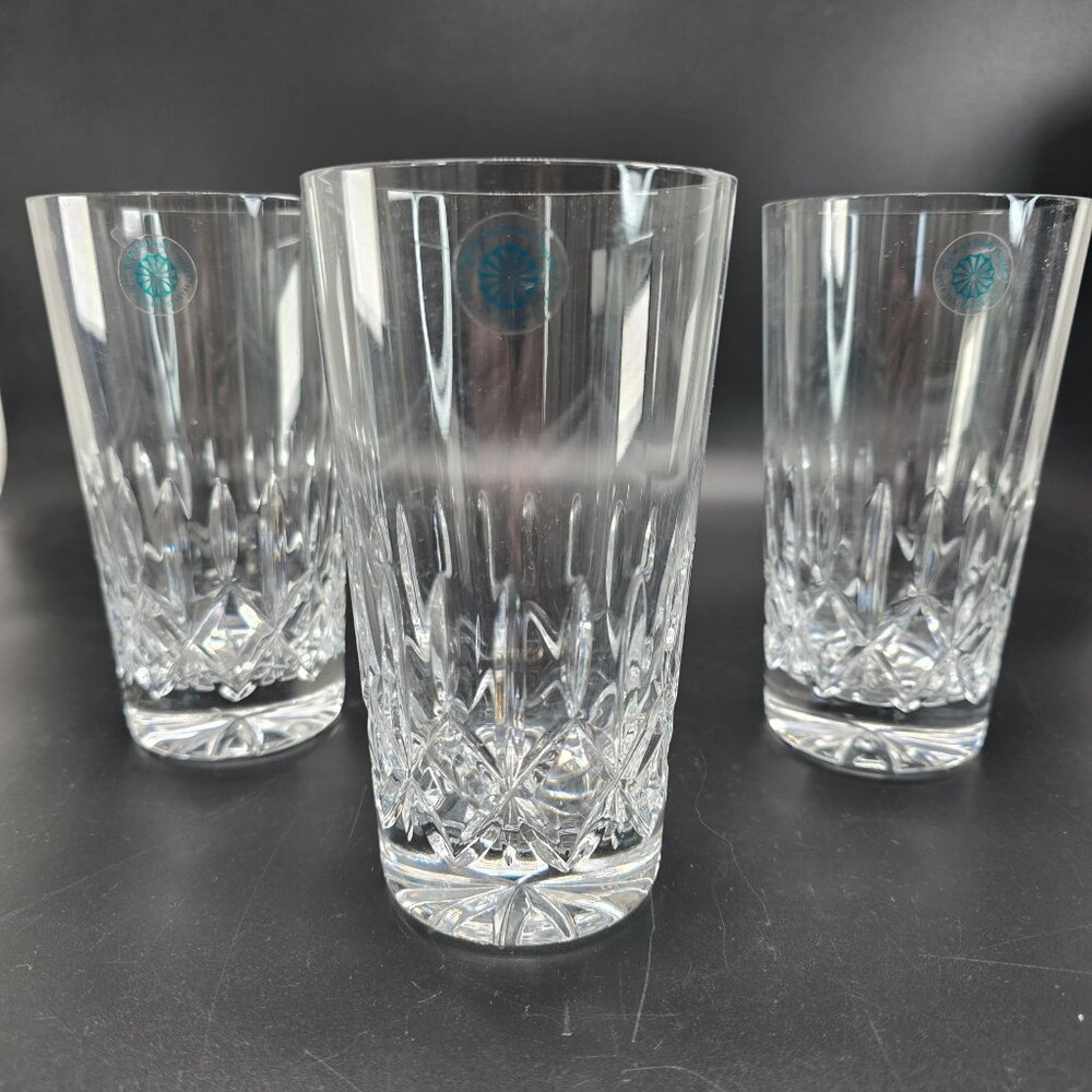 Galway Irish Crystal Baldmore Crystal Highball & Whiskey Glasses Set Of 4 DH1300 - Picture 8 of 15